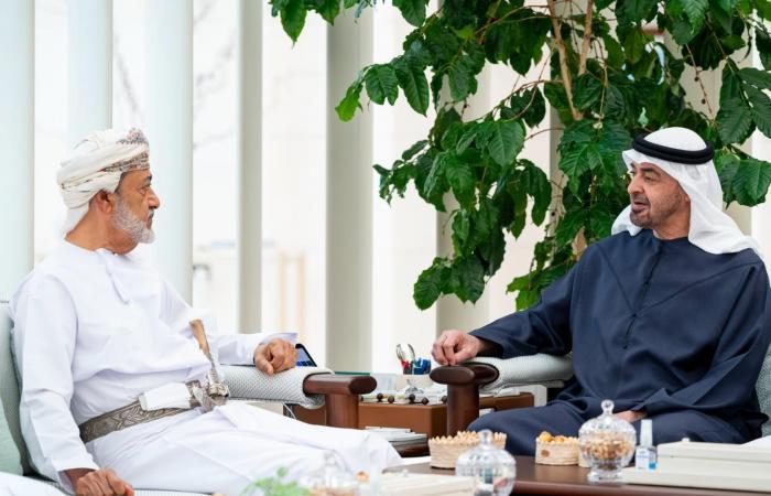 بالبلدي: الرئيس الإماراتي وسلطان عُمان يبحثان التطورات في المنطقة
