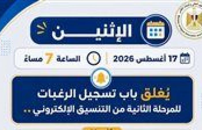 بالبلدي : التعليم
      العالي:
      اليوم
      آخر
      فرصة
      لطلاب
      المرحلة
      الثانية
      لتسجيل
      ومراجعة
      رغباتهم