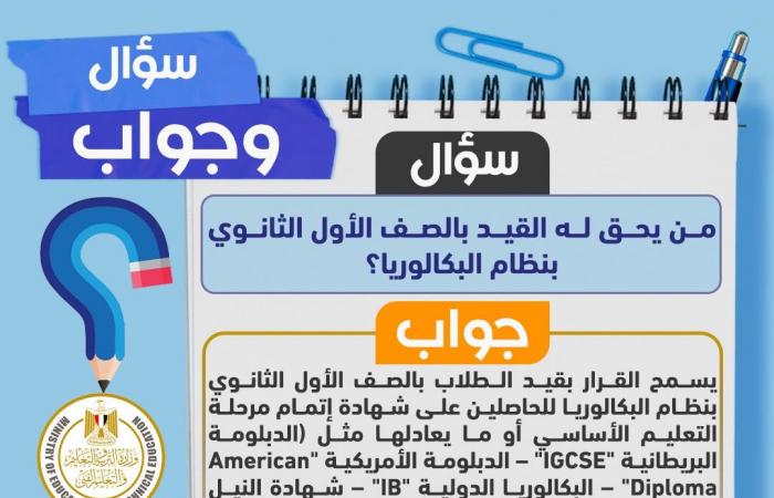 بالبلدي : «التعليم»
      تحدد
      الفئات
      المتاح
      لها
      القيد
      بنظام
      البكالوريا
      وشروط
      تحويل
      المسار