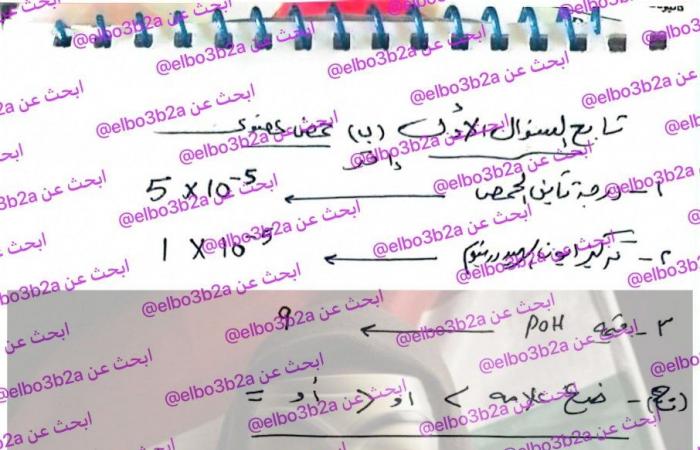 بالبلدي : إجابات
      كاملة..
      نموذج
      حل
      امتحان
      الكيمياء
      للثانوية
      الأزهرية
      الدور
      الثاني
      2026