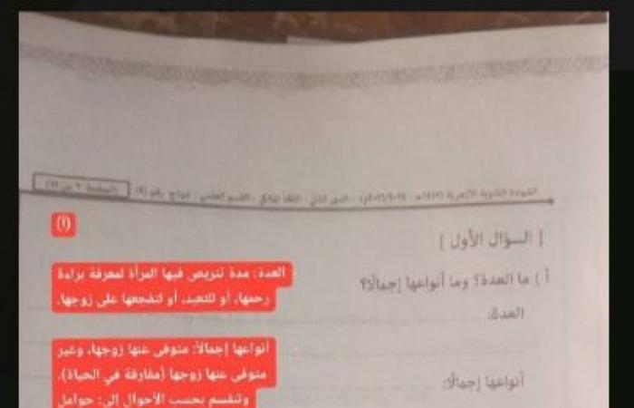 بالبلدي : حل
      فقه
      ازهر..
      إجابة
      امتحان
      الفقه
      للثانوية
      الأزهرية
      الدور
      الثاني
      2026