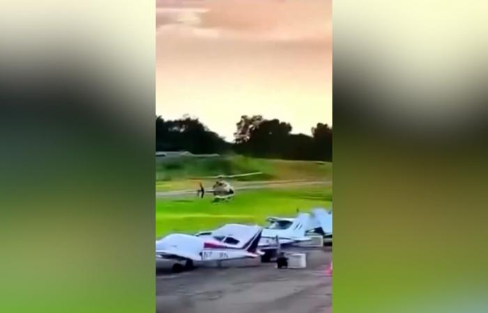 بالبلدي: كاميرا مراقبة توثق لحظة تصادم طائرة صغيرة بمروحية للشرطة في بنسلفانيا