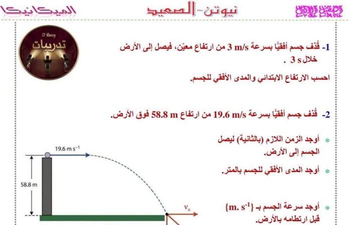 بالبلدي: حركة
      المقذوفات..
      أقوى
      مذكرة
      في
      الفيزياء
      لطلاب
      ثانية
      بكالوريا