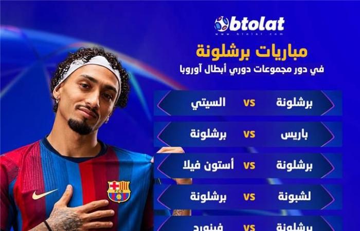 بالبلدي : مواجهات
      برشلونة
      في
      دوري
      أبطال
      أوروبا
      20262027..
      قرعة
      ساخنة
      لـ
      رفاق
      حمزة
      عبد
      الكريم