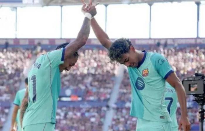 برشلونة
      يهيمن
      على
      ليفانتي..
      إسبارت
      يكتب
      التاريخ
      ويامال
      يواصل
      الانفجار