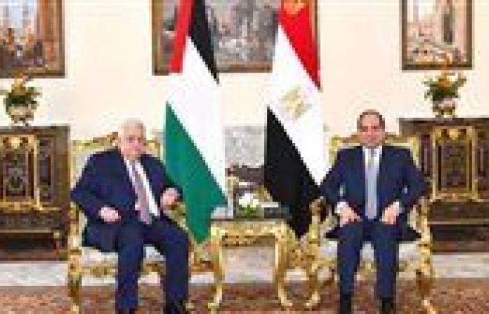 بالبلدي: السيسي
      يستقبل
      محمود
      عباس..
      ويؤكد
      دعم
      إقامة
      الدولة
      الفلسطينية
      ورفض
      التهجير