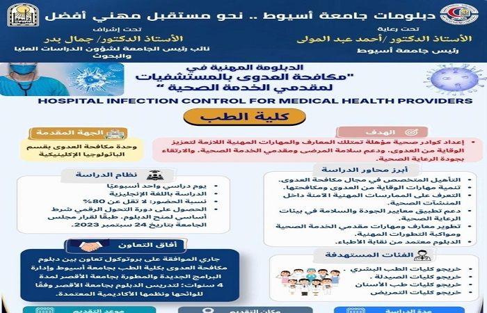 بالبلدي: جامعة
      أسيوط
      تفتح
      آفاقًا
      جديدة
      عبر
      الدبلوم
      المهني
      في
      مكافحة
      العدوى
      بالمستشفيات..
      تفاصيل
      الدراسة
      والتقديم