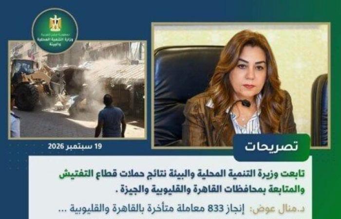 بالبلدي : 131
      نقطة
      حرق
      و173
      مدخنة..
      أبرز
      جهود
      «التنمية
      المحلية
      والبيئة»
      لمواجهة
      تلوث
      الهواء