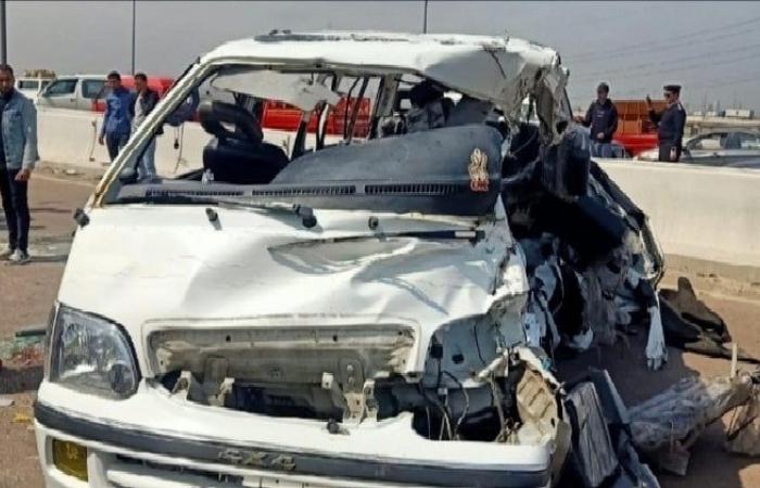 بالبلدي : حادث
      الطريق
      الأوسطي
      بأكتوبر..
      9
      وفيات
      و22
      مصابًا
      في
      تصادم
      ميكروباص
      مع
      سيارة
      نقل