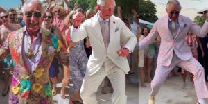 بالبلدي: صور احتفالات الملك تشارلز بملابس مزركشة ورقص على الشاطئ.. تعرف علي الحقيقة