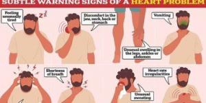بالبلدي: 8 علامات تحذيرية خفية تشير لوجود مشكلة ما فى قلبك
