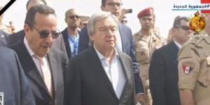 بالبلدي: الأمين العام للأمم المتحدة يغادر مطار العريش متوجها إلى معبر رفح