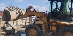 بالبلدي : تنفيذ 7 حالات إزالة لمبانٍ مقامة على أراضٍ زراعية جنوب بورسعيد