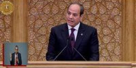 بالبلدي: السيسي: مصر أضاءت شعلة السلام في المنطقة عندما كان الظلام حالكا