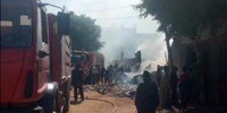 بالبلدي : اندلاع حريق في 8 منازل بمركز صدفا في أسيوط