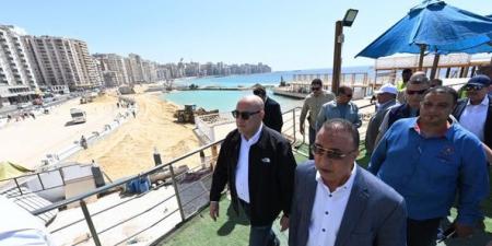 بالبلدي: بالصور.. وزير الإسكان يتفقد مشروع توسعة كورنيش الإسكندرية من المنتزه إلى فندق المحروسة