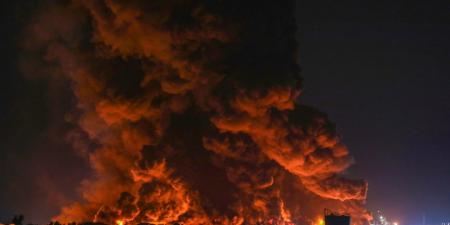 بالبلدي: العراق.. حريق هائل يندلع بمستودع للنفط في أربيل