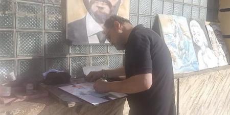 بالبلدي : «بيكاسو الإسكندرية» يروي قصته: خبرة 30 سنة والرسم حياتي
