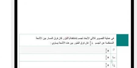 بالبلدي: مراجعات
      نهائية
      في
      مادة
      الفيزياء
      لطلاب
      الثانوية
      العامة
      وأبرز
      مواصفات
      الورقة
      الامتحانية
      المعتمدة
      لعام
      ألفين
      وستة
      وعشرين