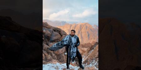 belbalady الثلج على أعلى جبل في مصر..بياض ناصع يكسو جبلي موسى وسانت كاترين