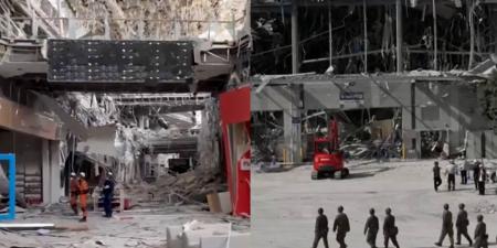 بالبلدي: كاميرا CNN ترصد مشاهد دمار هائلة بمركز تجاري انهار بعد زلزال اليابان