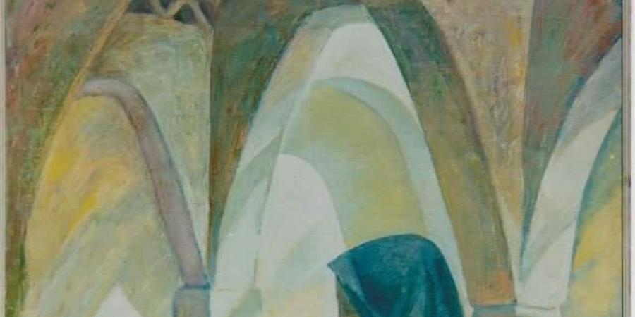بالبلدي: التشكيليون ورمضان.. عز الدين نجيب يصور امرأة بمسجد فى لوحة "الصلاة"