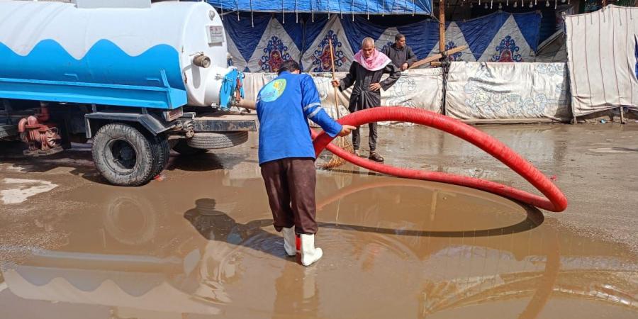 بالبلدي: مياه المنوفية: شفط تجمعات الأمطار بمختلف أنحاء المحافظة belbalady.net