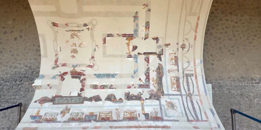 belbalady بعد أكثر من ألف عام على دمارها.. علماء آثار يرممون سقف قاعة ولائم في بومبي