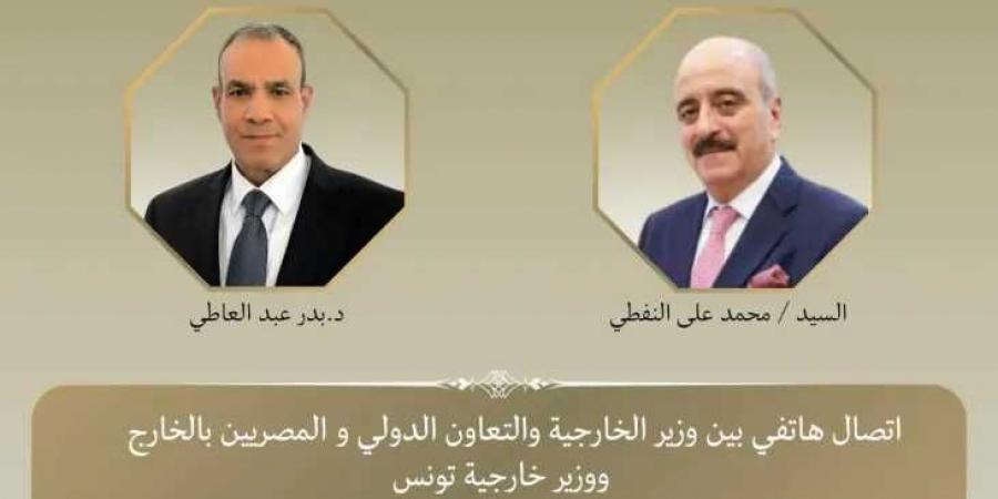وزيرا
      الخارجية
      المصرى
      والتونسي
      يبحثان
      العلاقات
      الثنائية
      والتطورات
      الإقليمية