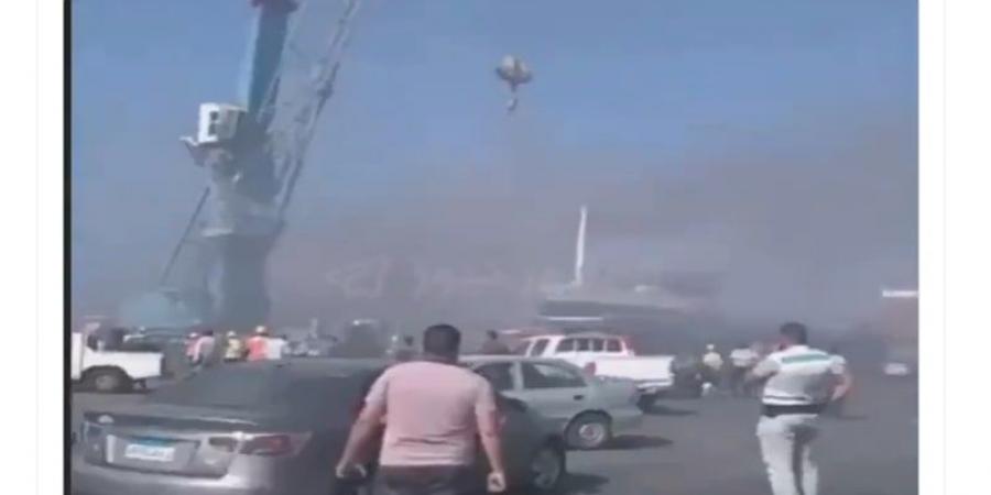 بالبلدي: فيديو منسوب لـ"لحريق سفينتين في ميناء دمياط شمالي مصر".. ما حقيقته؟